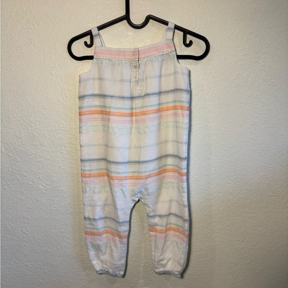 Ralph Lauren Multi-Color Striped Onsie Jumpsuit Snap Closure 24MOS NEW